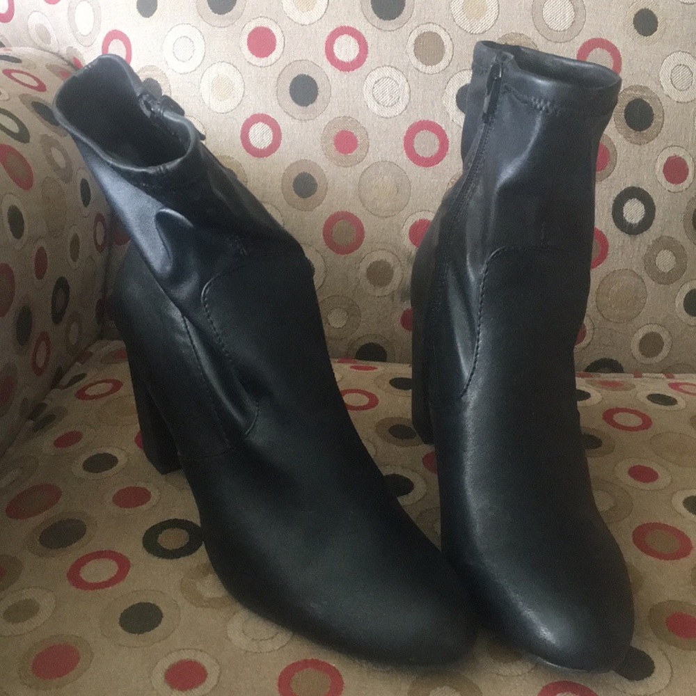 Madden black boots.